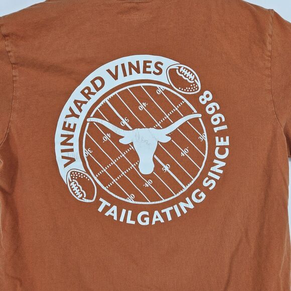 Texas Longhorns Shirt Mens Large Burnt Orange‎ College Football Vineyard Vines - Picture 4 of 10